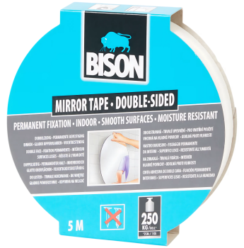 BISON - Mirror Tape doppelseitiges Montageband 5m
